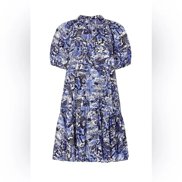 Kate Spade Blue and Black Mini Dress - Picture 1 of 9